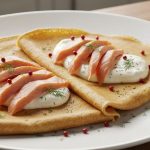 Crêpes raffinées à la truite fumée et crème fraîche citronnée